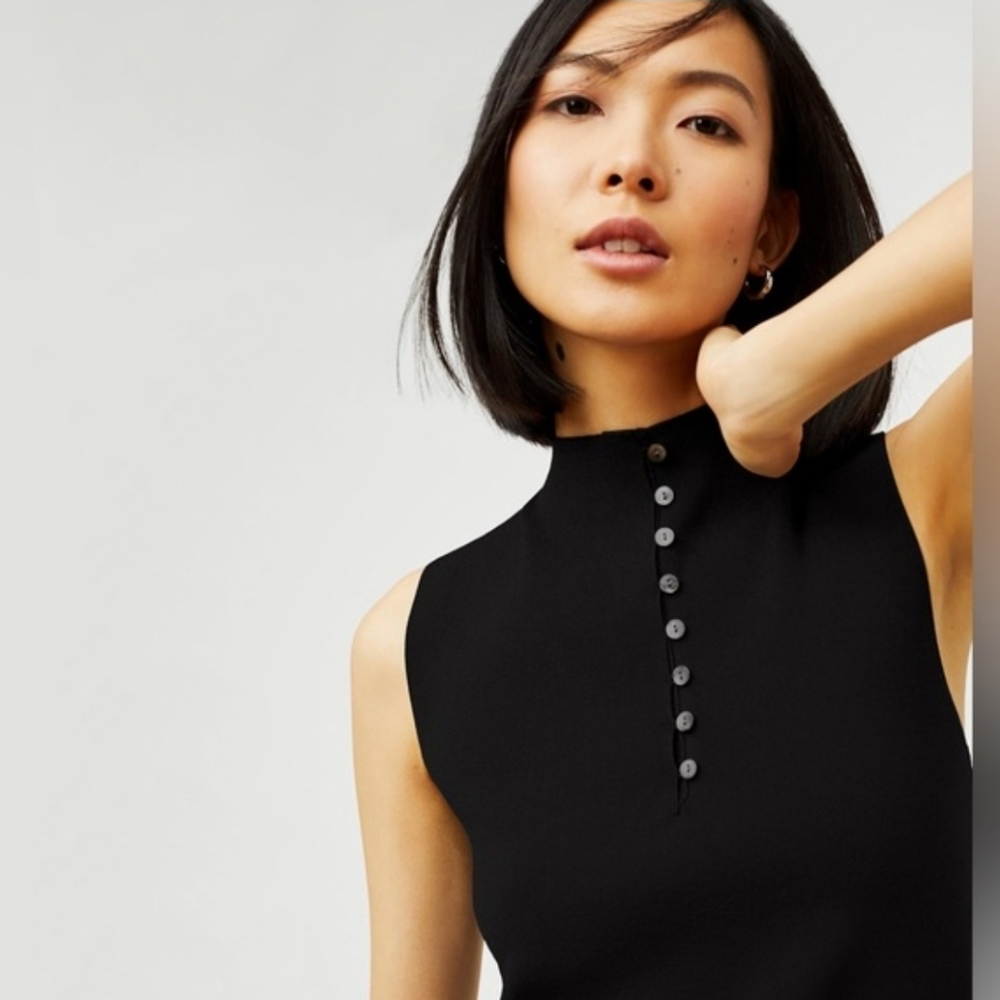 MM LAFLEUR Malki Black Jardigan Knit Top - Picture 4 of 10